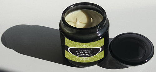 Apotho Soy Candle in Bamboo Coconut