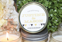 Modern Geometric Soy Candle Favor- One Dozen, $4.95 per candle